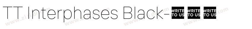 TT Interphases Black字体转换